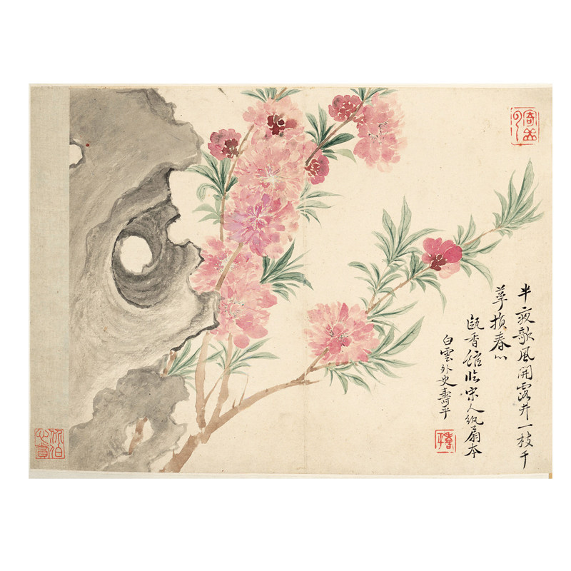 清代恽寿平瓯香馆写生册国画水墨国画