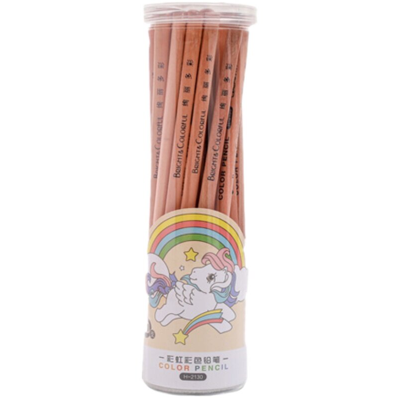 彩色铅笔四色一笔多色彩铅彩虹笔渐变色魔幻彩铅笔儿童幼儿绘画笔