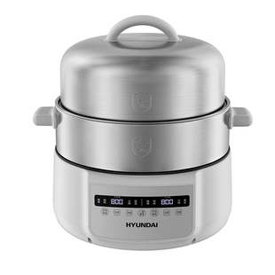 韩国HYUNDAI全不锈钢电蒸锅桑拿锅家用大容量多层蒸煮鸳鸯锅保温
