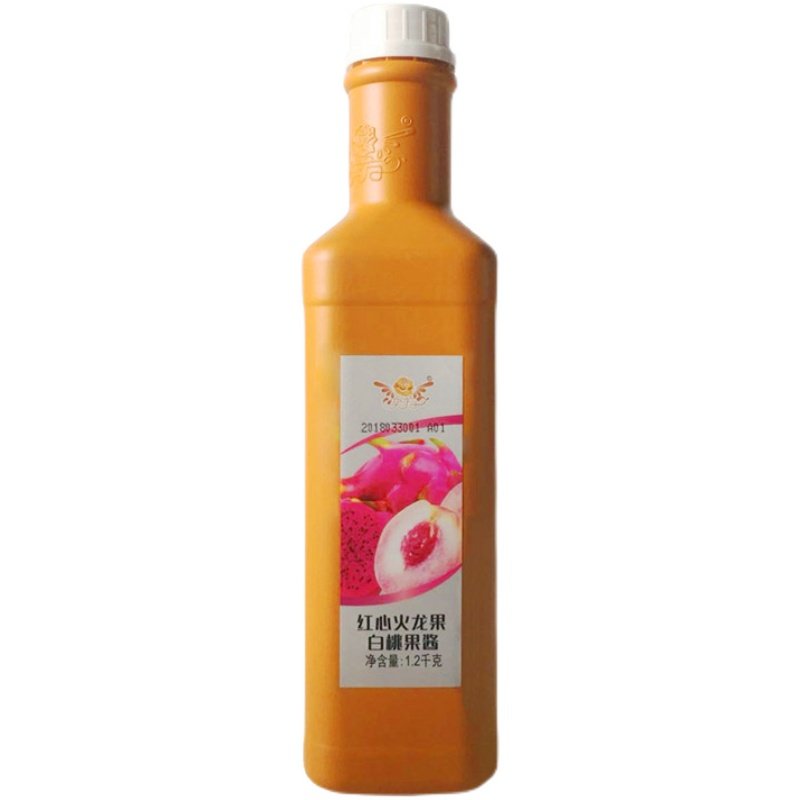 奕方果酱红心白桃饮品店
