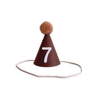 ins风毛毡毛球生日帽儿童 男宝女生成人周岁拍照装饰道具帽子定制