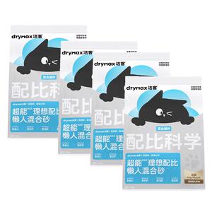 洁客可冲马桶混合猫砂2.8kg*4袋