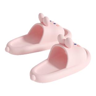 卡通小兔凉拖鞋女士夏季2025新款室内家居可外穿可爱厚底防滑拖鞋