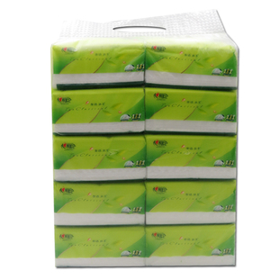 心相印茶语丝享可湿水办公家用餐巾软抽纸一提10包提装3层130抽家