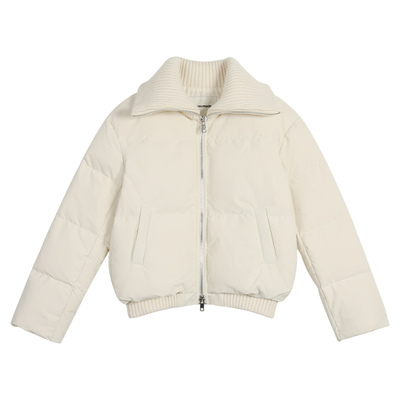 百搭时尚翻领短款羽绒服