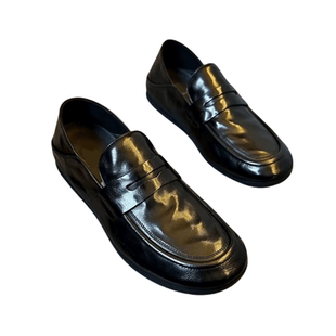 真皮休闲皮鞋男款爆款2025新款男士鞋子一脚蹬男鞋开车软底豆豆鞋