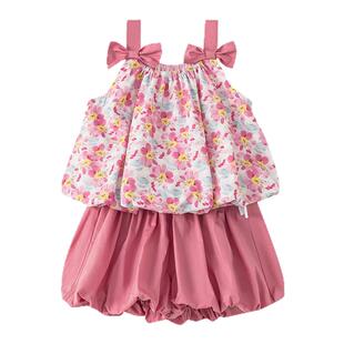 女童夏套装女宝宝夏装2026新款小女孩夏日穿搭洋气儿童衣服夏季潮