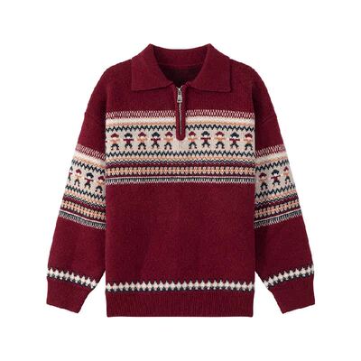 左西男童费尔岛Polo衫针织上衣