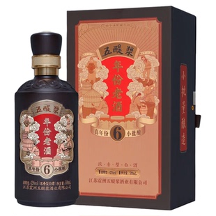 五醍浆老版年份老酒6年42度500ml1瓶浓香型白酒纯粮年货春节送礼