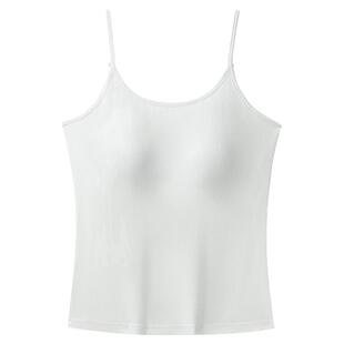 SCHIESSER舒雅女士5A抗菌抑菌带胸垫罗纹弹力贴身吊带衫家居背心