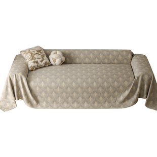 A级全棉沙发盖布巾三层纱纯棉沙发全盖四季通用盖毯办公室午睡毯