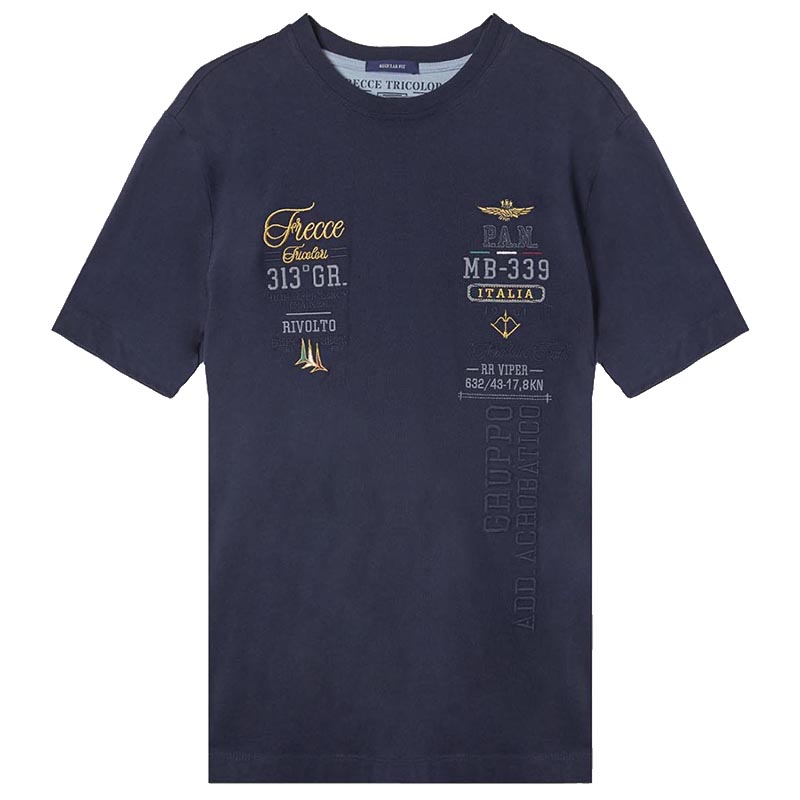 Aeronautica Militare AM空军 男士时尚纯棉短袖T恤241TS2226J635