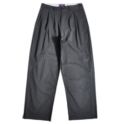 日系双褶廓形Chino直筒休闲裤