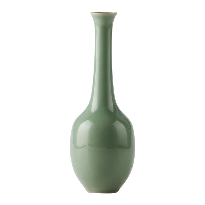 中式仿宋复古陶瓷花瓶居家装饰禅意花插摆件客厅书房插花瓶装饰