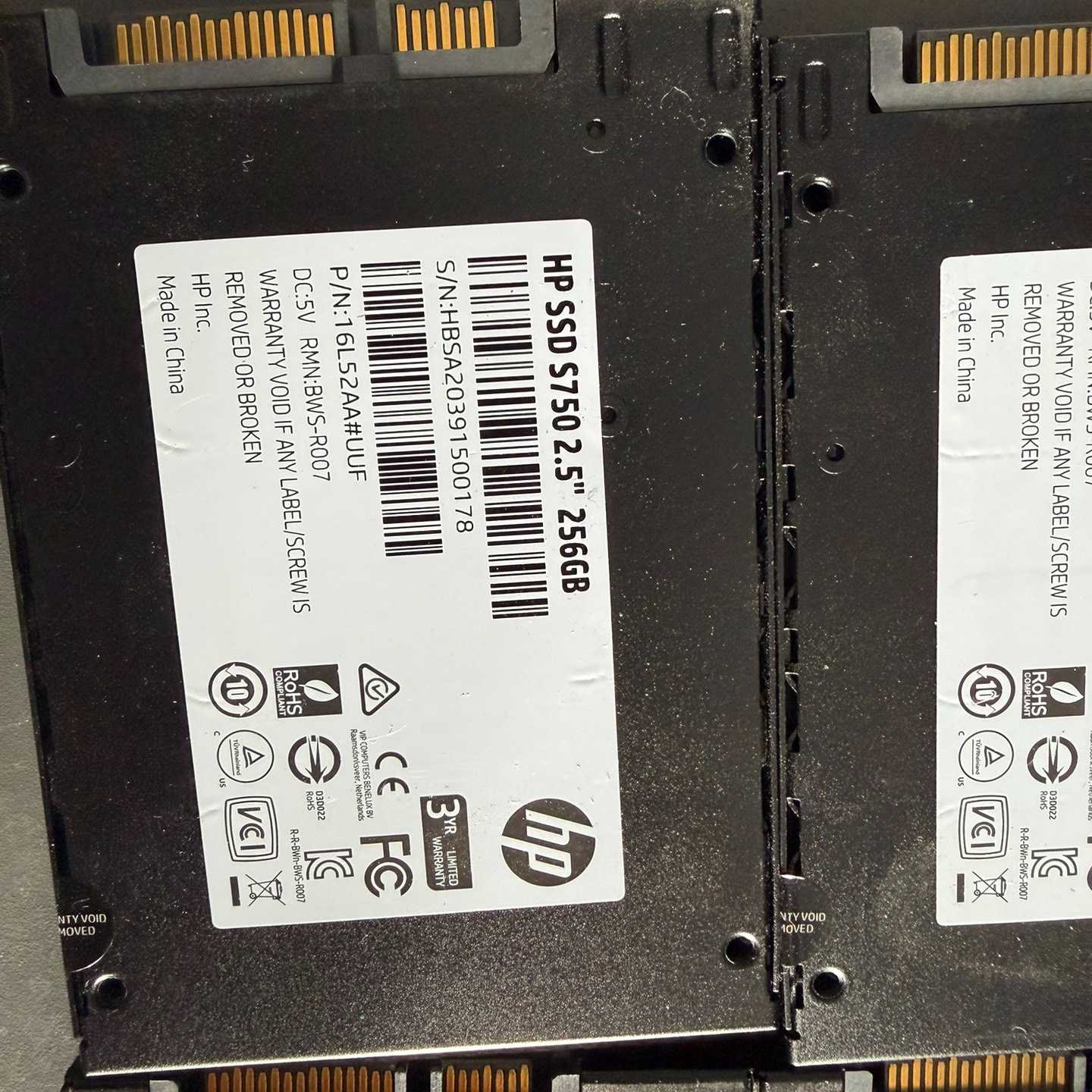 议价惠普 S750 2.5英寸 256G固态硬盘 成色不错！单拍维修