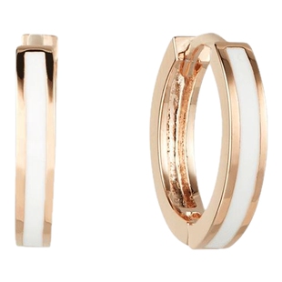 AJIDOU阿吉豆耳环女款耳圈轻奢耳扣简约潮流圆环百搭通勤耳钉耳饰