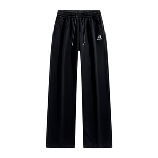 加绒长裤子男生秋冬季新款休闲中学生加厚青少年直筒运动卫裤男装