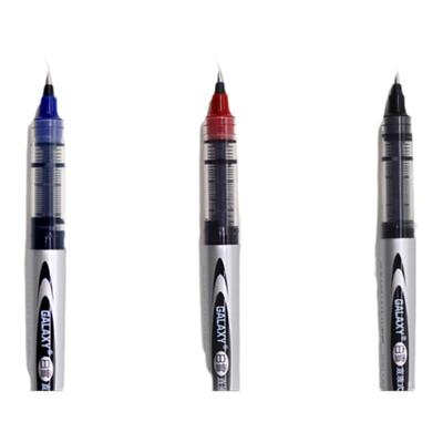 60支装白雪直液式走珠笔办公子弹头中性笔黑色红笔直液笔0.5mm针管式水笔学生用碳素笔水性签字笔黑笔考试