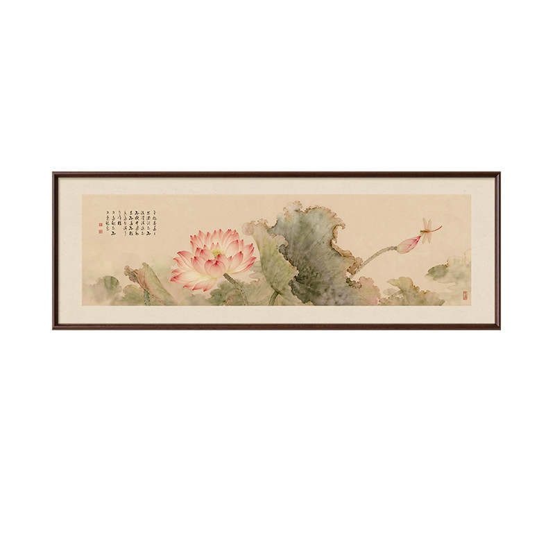 【新中式风】荷花图客厅装饰画