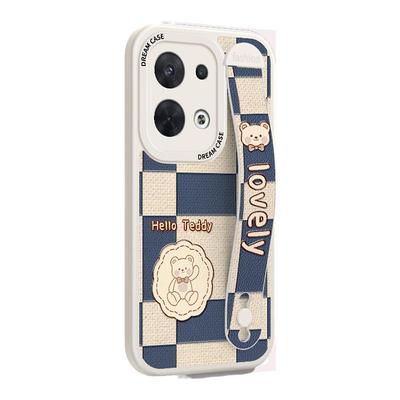 opporeno8硅胶快乐小熊腕带防摔