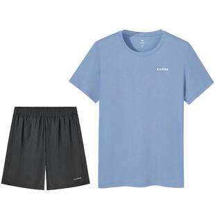 骆驼运动套装2026女夏季宽松速干t恤跑步训练短裤短袖透气两件套