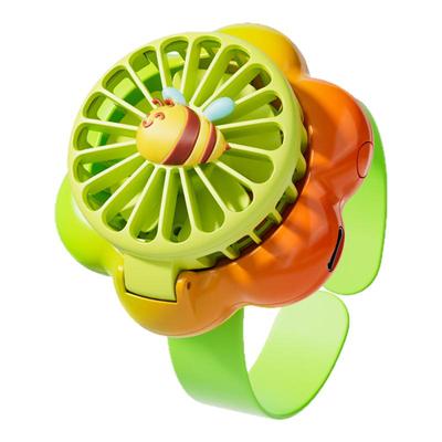 2025新款花朵可爱卡通手表小风扇迷你便携usb手腕小型学生儿童随身手持电风扇