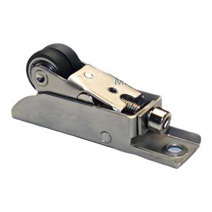 木门吊轨防摆轮推拉门下定位轮移门轨道限位器吊门弹簧滑轮配件