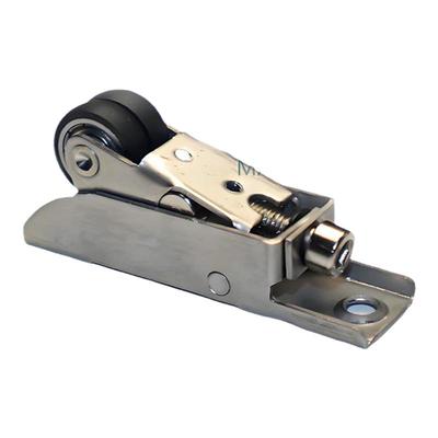 木门吊轨防摆轮推拉门下定位轮移门轨道限位器吊门弹簧滑轮配件