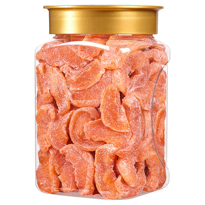 逸口香盐津桃肉黄桃干500g罐装