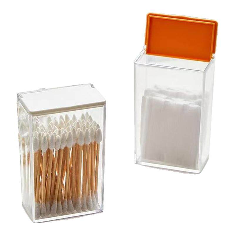 磁吸翻盖收纳盒家用贴冰箱壁挂储物盒简约杂物整理透明带盖小盒子