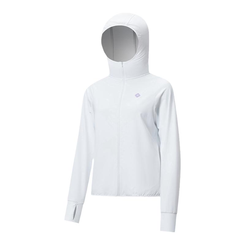 特步防晒衣女2024夏季新款运动服针织连帽外套UPF40+976228940274