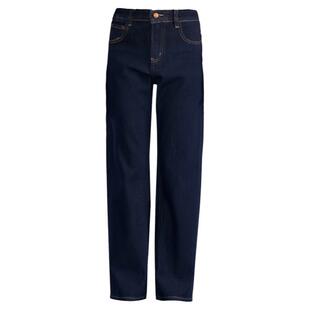 牛仔裤女士秋冬2025年新款今年流行的弹力高腰直筒法棍白色长裤子