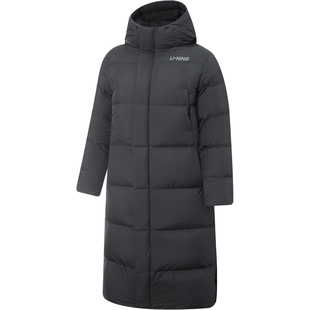 李宁火锅羽绒服丨男士冬季官方新款连帽宽松长款面包上衣鸭绒外套