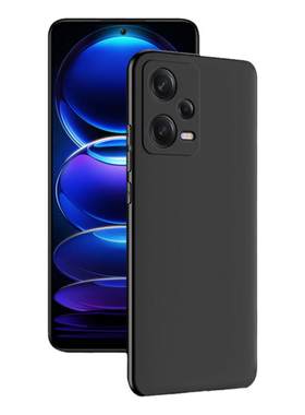 适用于红米Note9~14黑硅胶手机壳