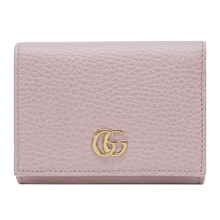 gucci女士粉色牛皮双g短款钱包2
