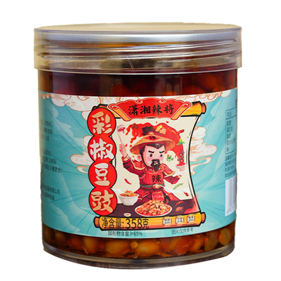 潇湘辣将【0防腐】358g彩椒豆豉