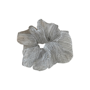 满天星烫钻薄纱大肠发圈女韩系慵懒风头花头绳扎低马尾发绳橡皮筋