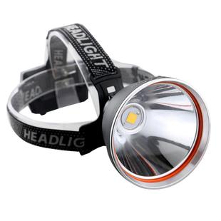 黄光头灯大功率远射户外钓鱼夜钓照明白光可充电TYPE-C头戴式矿灯