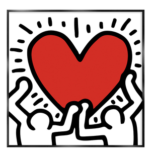 免打孔凯斯哈林装饰画波普风涂鸦潮流挂画客厅餐厅壁画电竞房海报