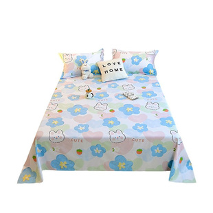 全棉床单单件100纯棉加厚学生宿舍单人炕单家用1.8米双人床盖被单