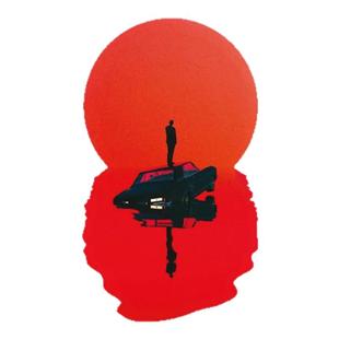 TLP反光车贴 心情切片 水面倒影落日夕阳太阳孤独感 漆面玻璃贴纸