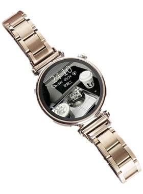 适用华为GT5表带新款gt5pro手表带watchgt4智能41/42mm三珠gt3金属GT2女款窄款watch4男荣耀magice链腕带