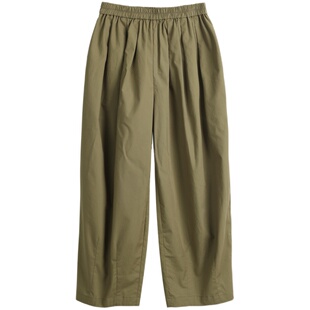 清宁/十木米原创夏新款高密长绒棉文艺百搭休闲裤