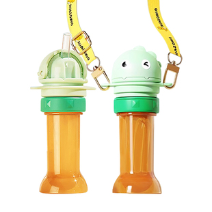 马博士吸管盖儿童矿泉水转换头便携宝宝喝水神器饮料瓶嘴