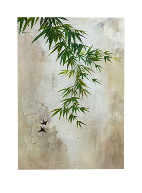墨点山水，燕飞竹间，愿平安！