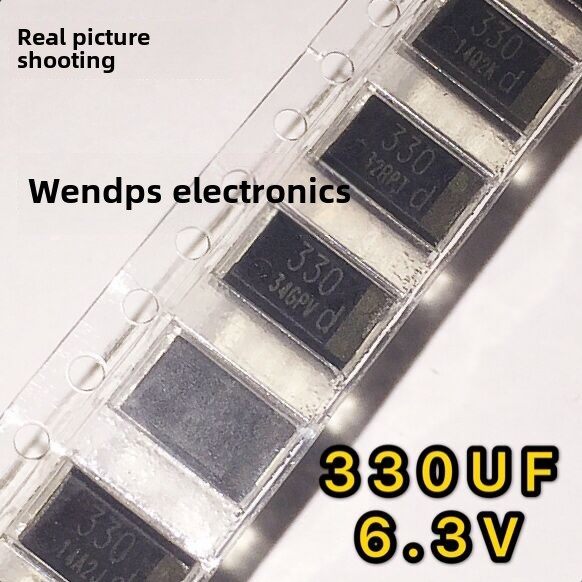 10个330Uf 6.3V贴片钽电容D型7343薄型可取代Oe907 Oe128