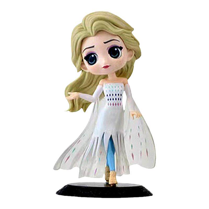 第四代艾莎公主蛋糕装饰卡通冰雪奇缘爱莎玩偶雪宝摆件城堡插件