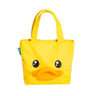 B.Duck官方 小黄鸭迷你手提包鸭嘴手拎包手机帆布可爱小包包女孩