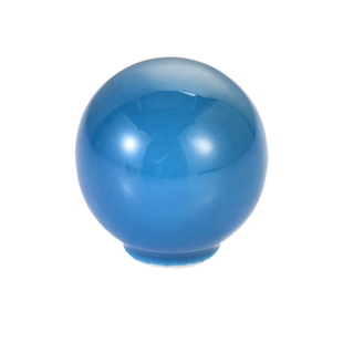 儿童房拉手柜门可爱彩色圆球陶瓷拉手圆形抽屉衣柜纽扣单孔把手