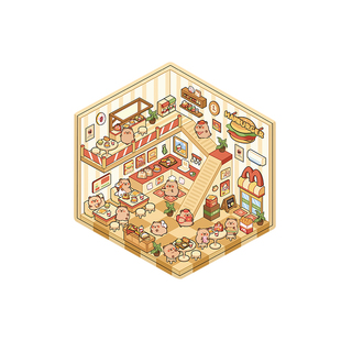 可爱贴纸萌宠系列造景贴纸书儿童沉浸式贴贴乐幼儿园益智趣味玩具DIY装饰小屋贴画宝宝旅行玩具带娃出行神器